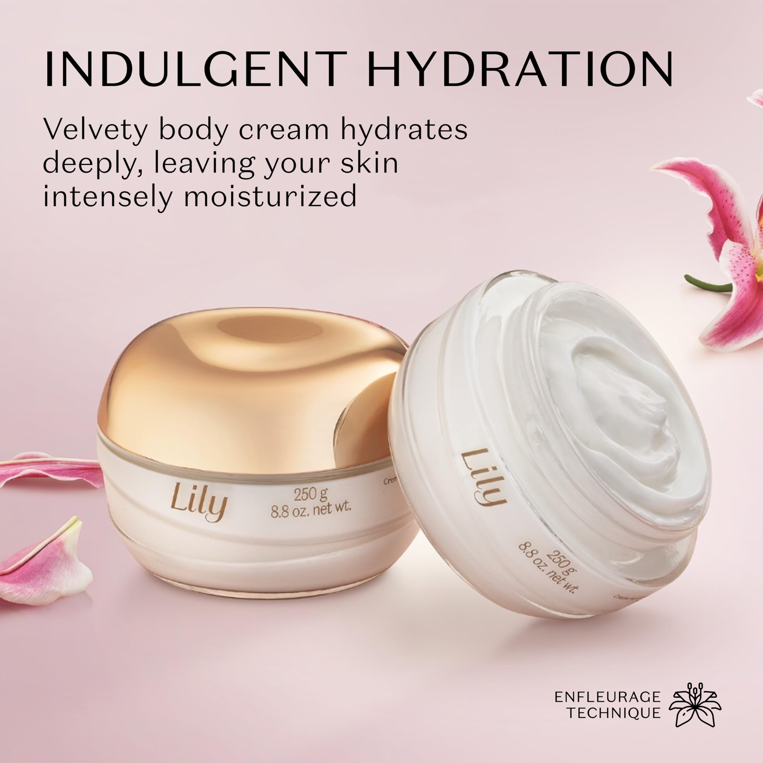 Lily Satin Hydrating Body Cream, 24 Hour Fragranced Body Butter
